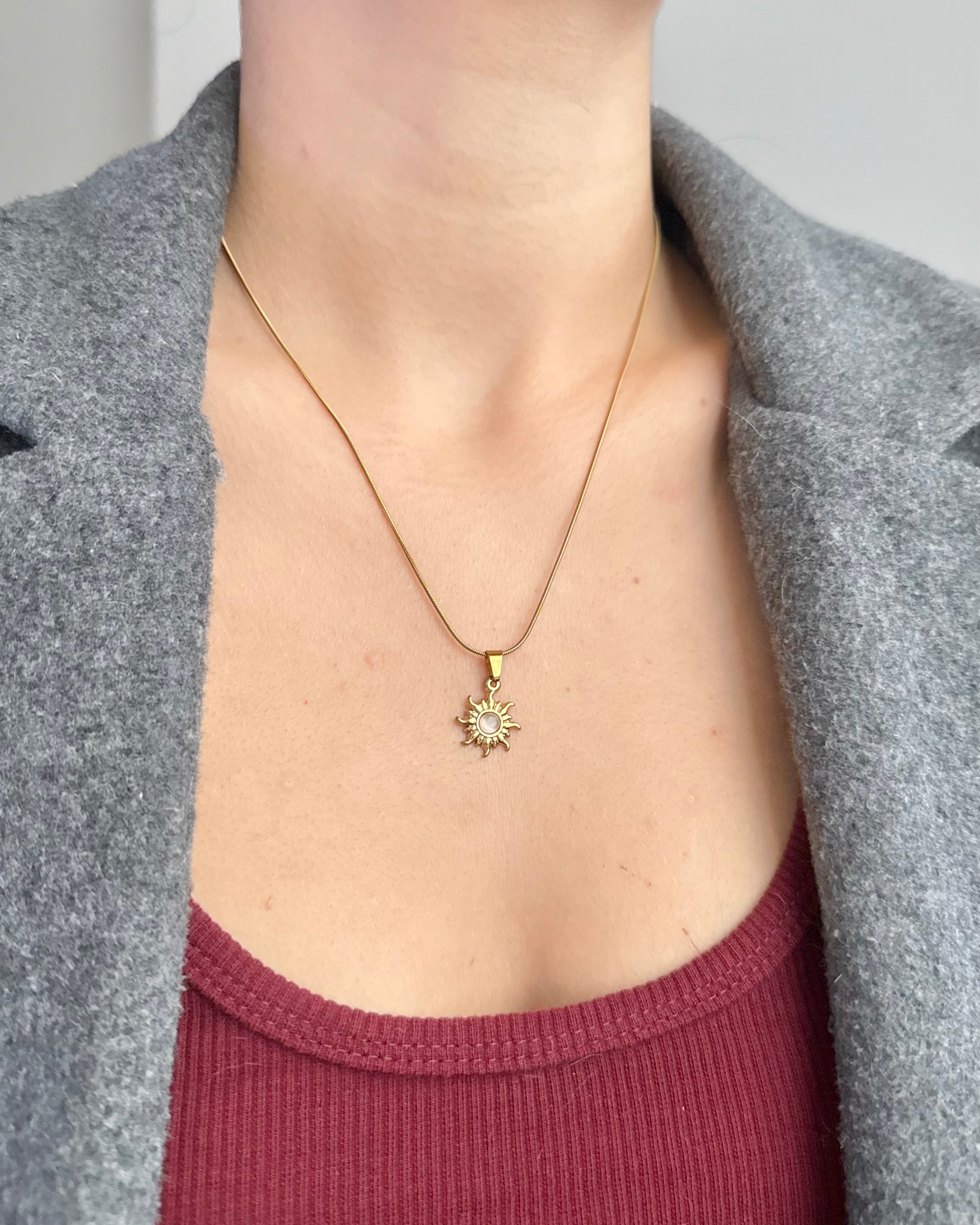 Çelik | Mini Güneş Kolye