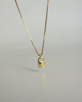925 | Mini Kilit Charm Kolye