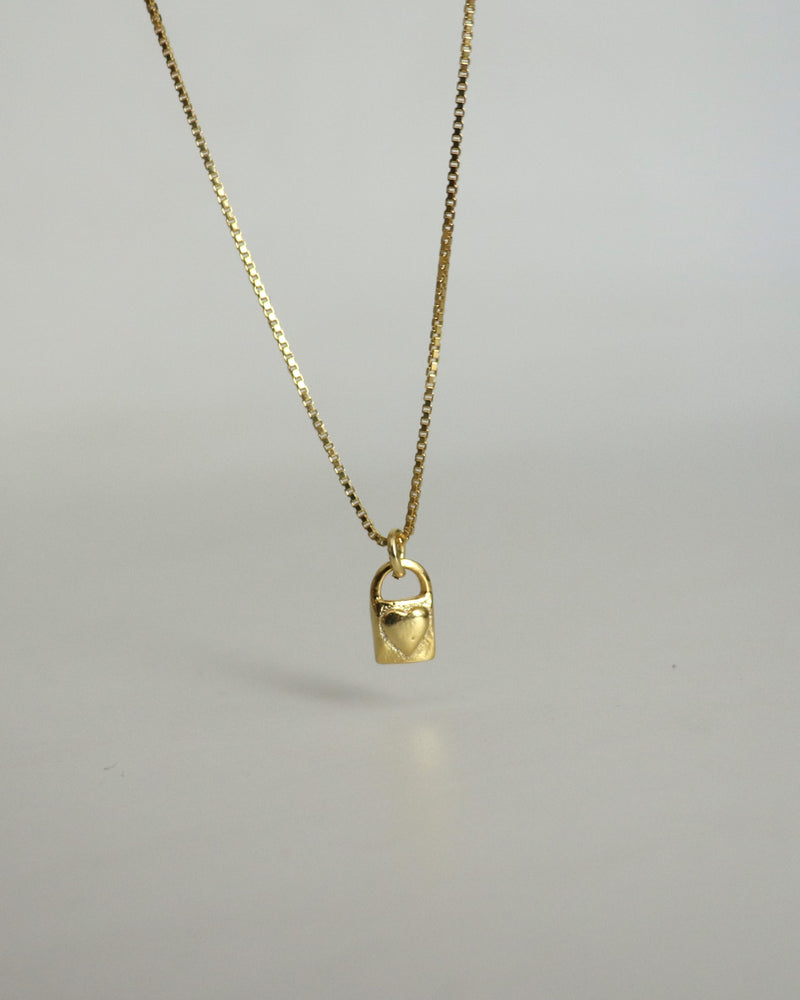 925 | Mini Kilit Charm Kolye