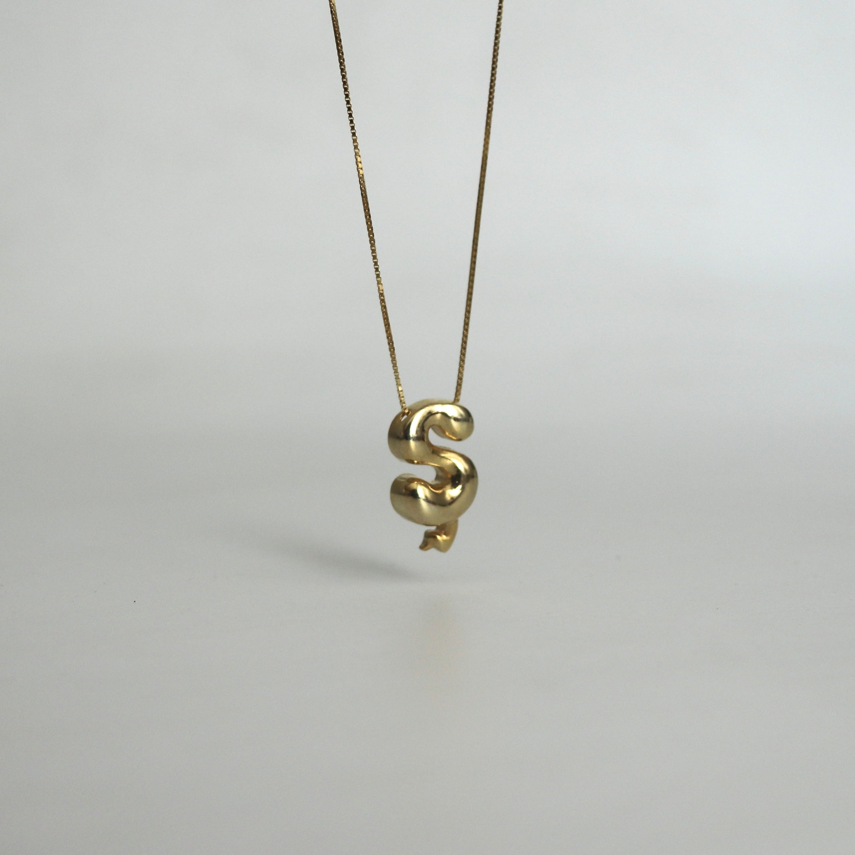 925 Ayar Gümüş Asimetrik Harf Kolye