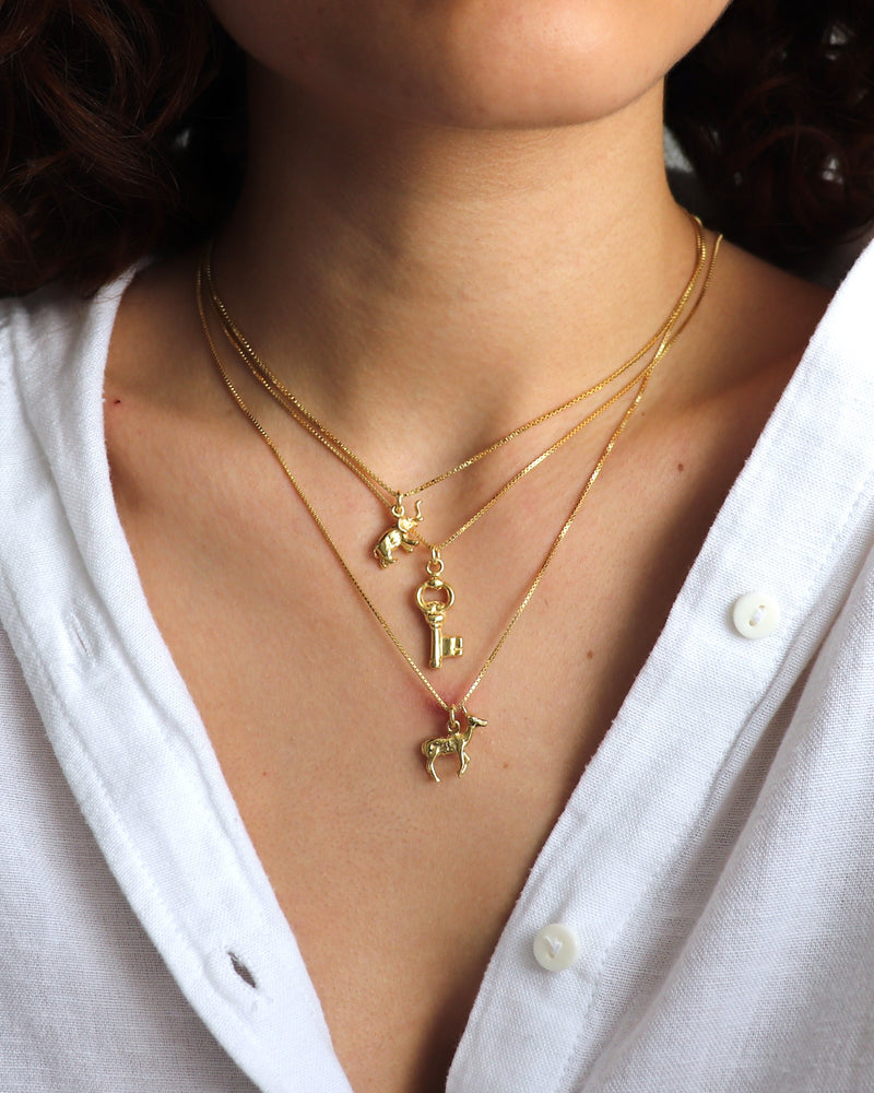 925 | Geyik Charm Kolye
