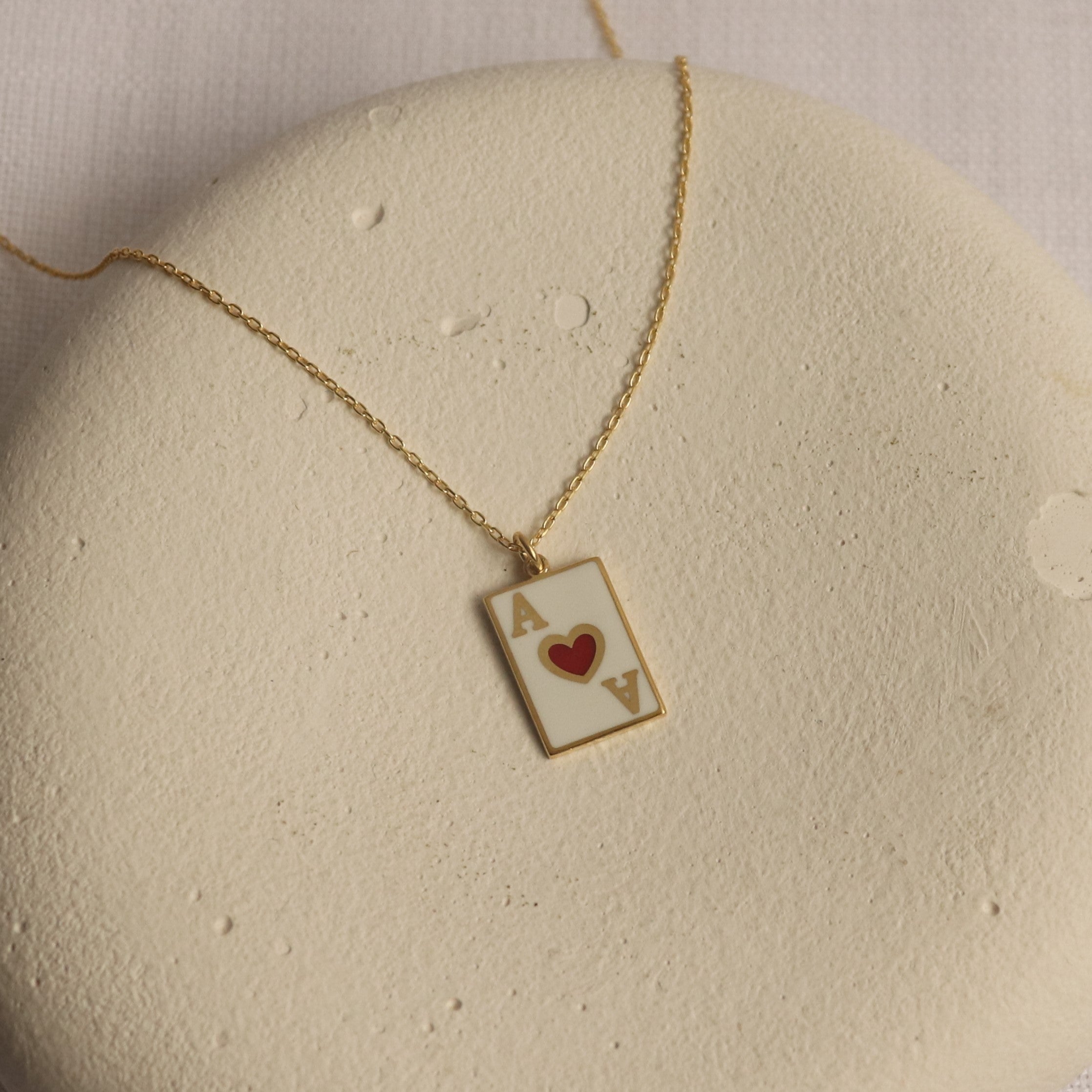 925 Ayar Gümüş | As Kart Kolye