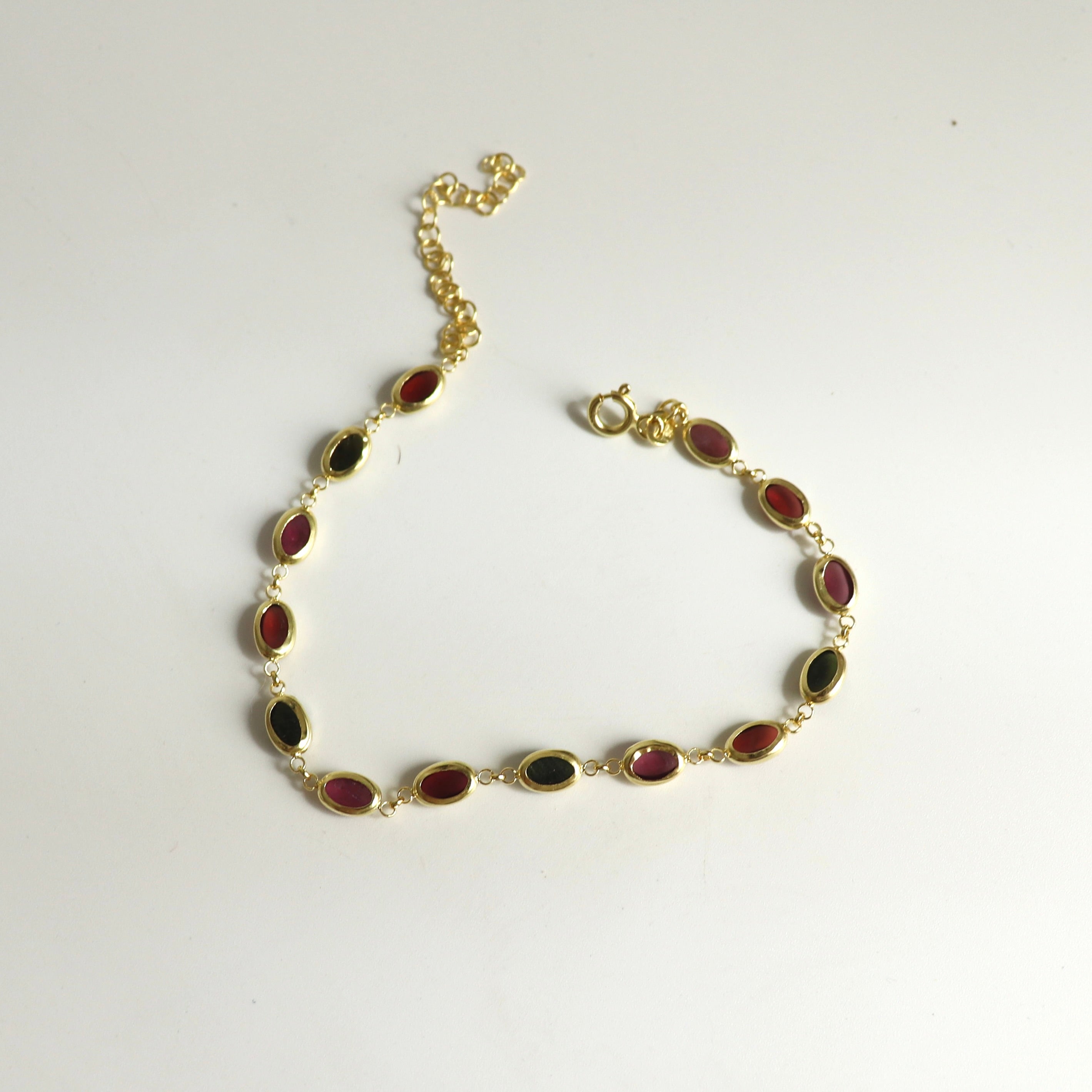 925 Gümüş Turmalin Doğal Taş Bileklik