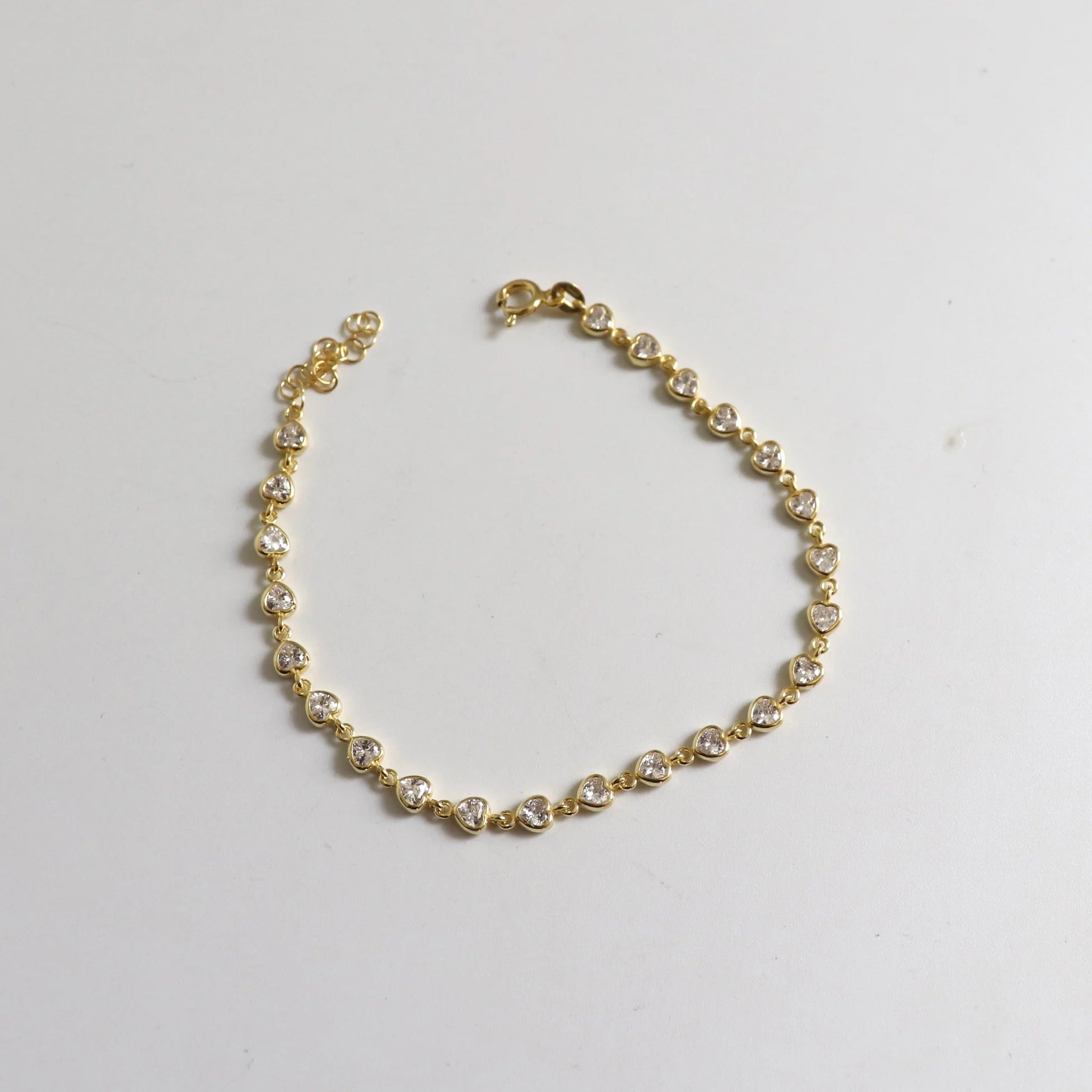 925 Ayar Gümüş Taşlı Tamtur Kalp Bileklik