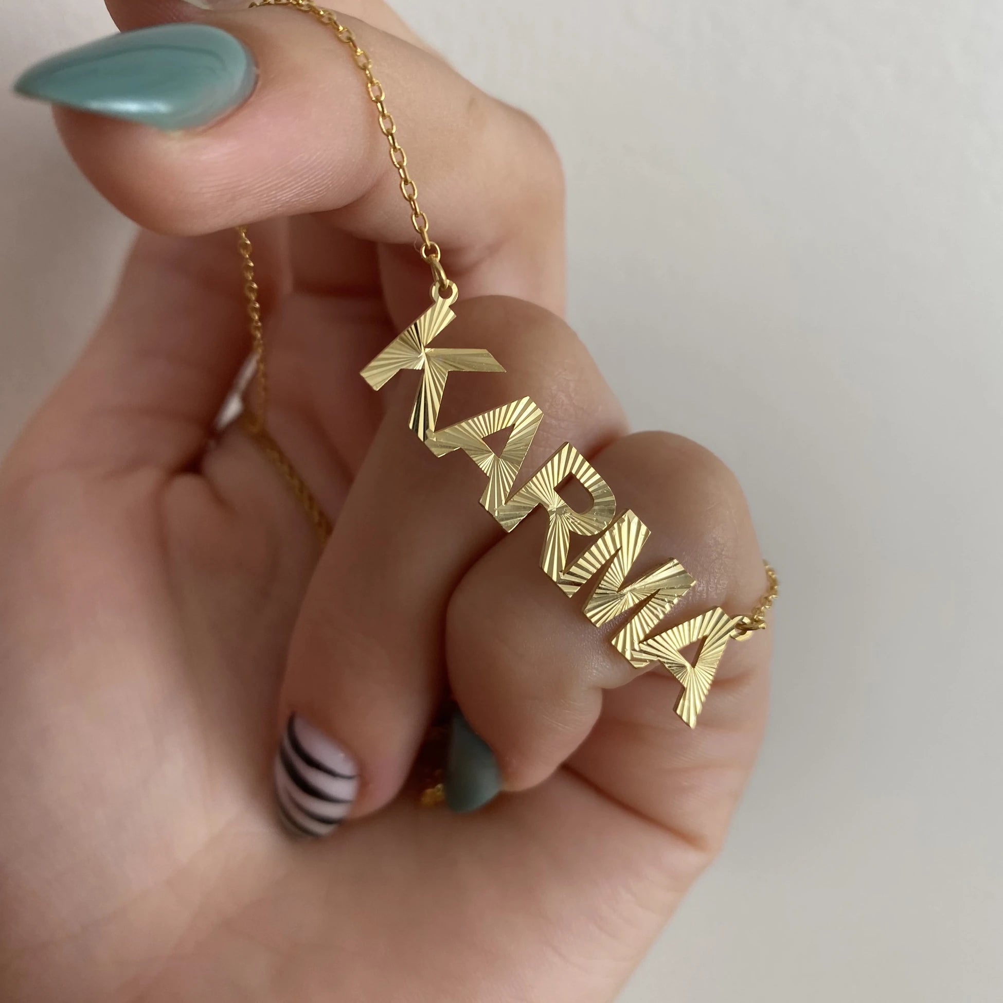 925 Ayar Gümüş | Parlak Font İstediğini Yazdır Kolye