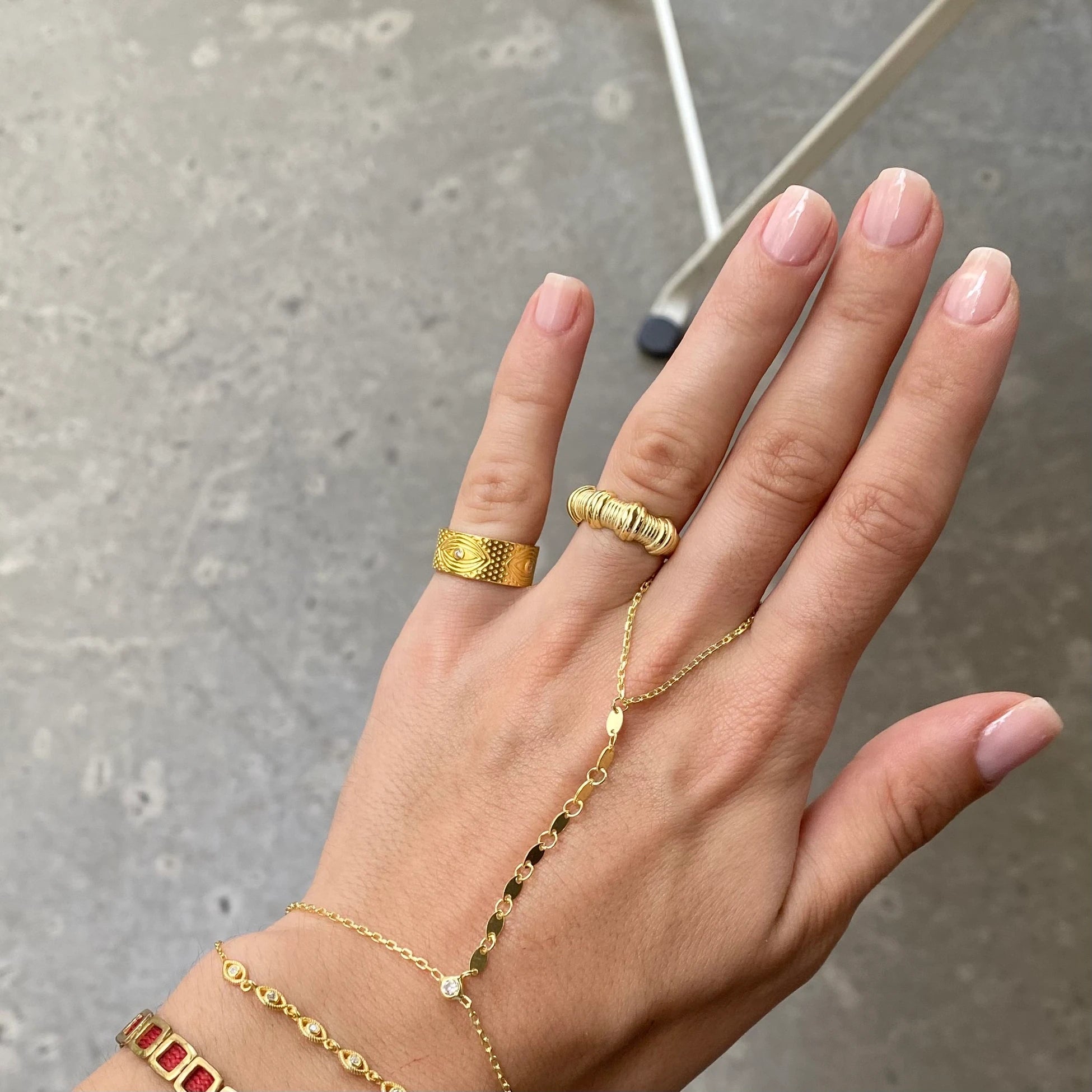 925 Ayar Gümüş Göz Motif Serçe Parmak Yüzüğü