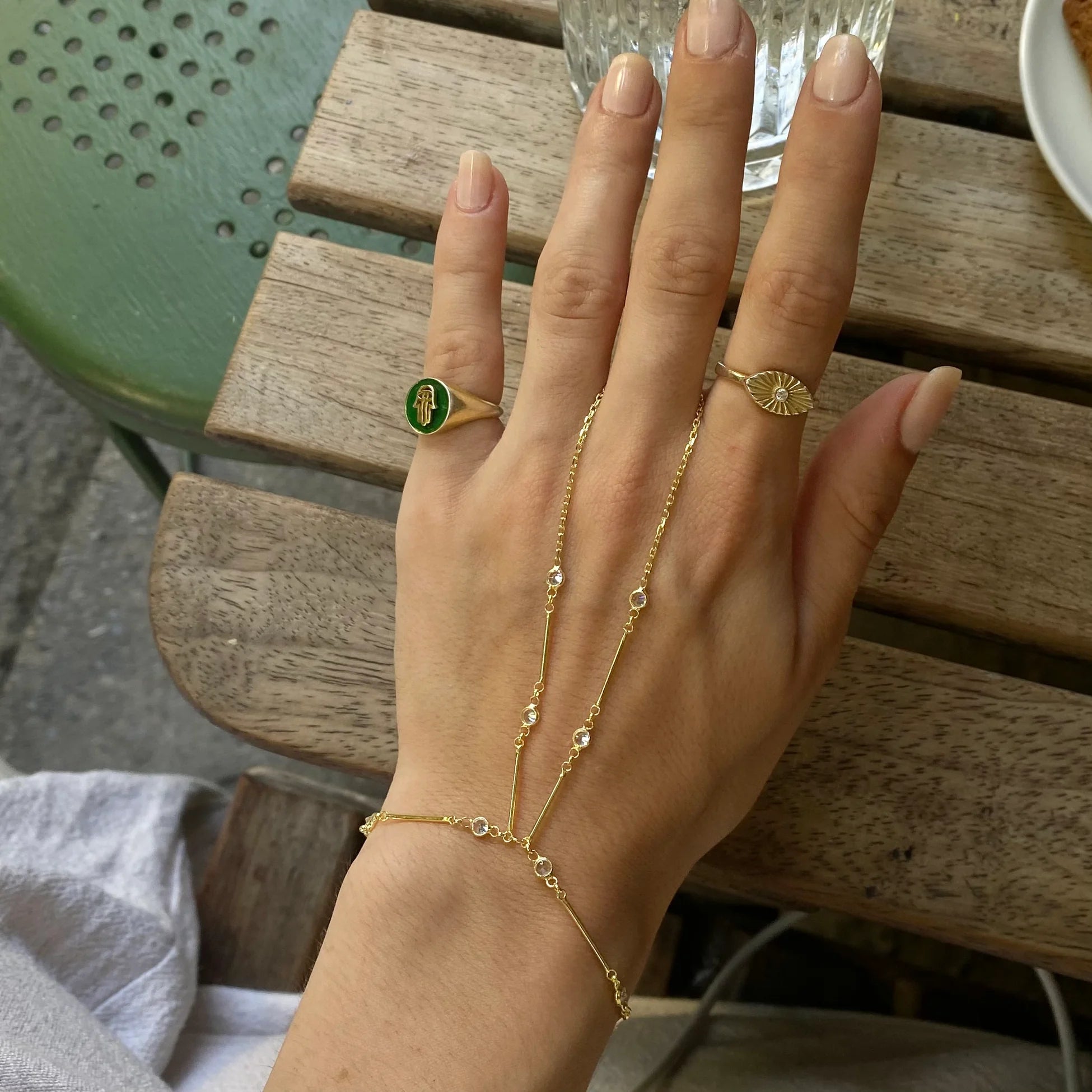 925 Ayar Gümüş Yuvarlak Taşlı Çubuk Şahmeran