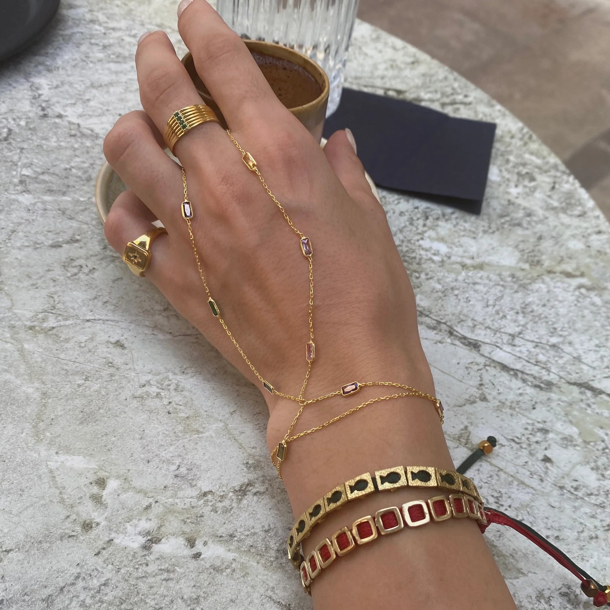 925 Ayar Gümüş Renkli Baget Şahmeran