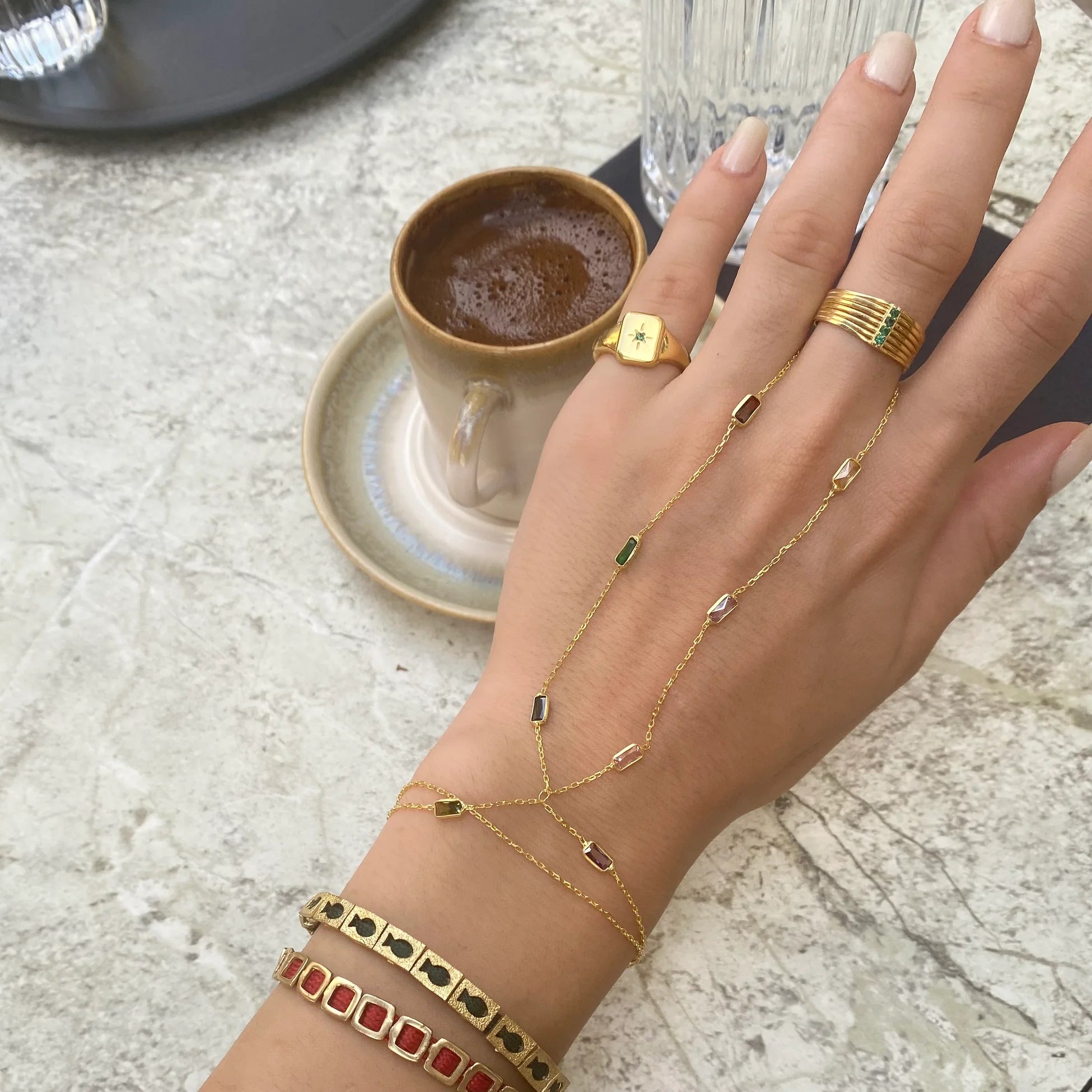 925 Ayar Gümüş Renkli Baget Şahmeran