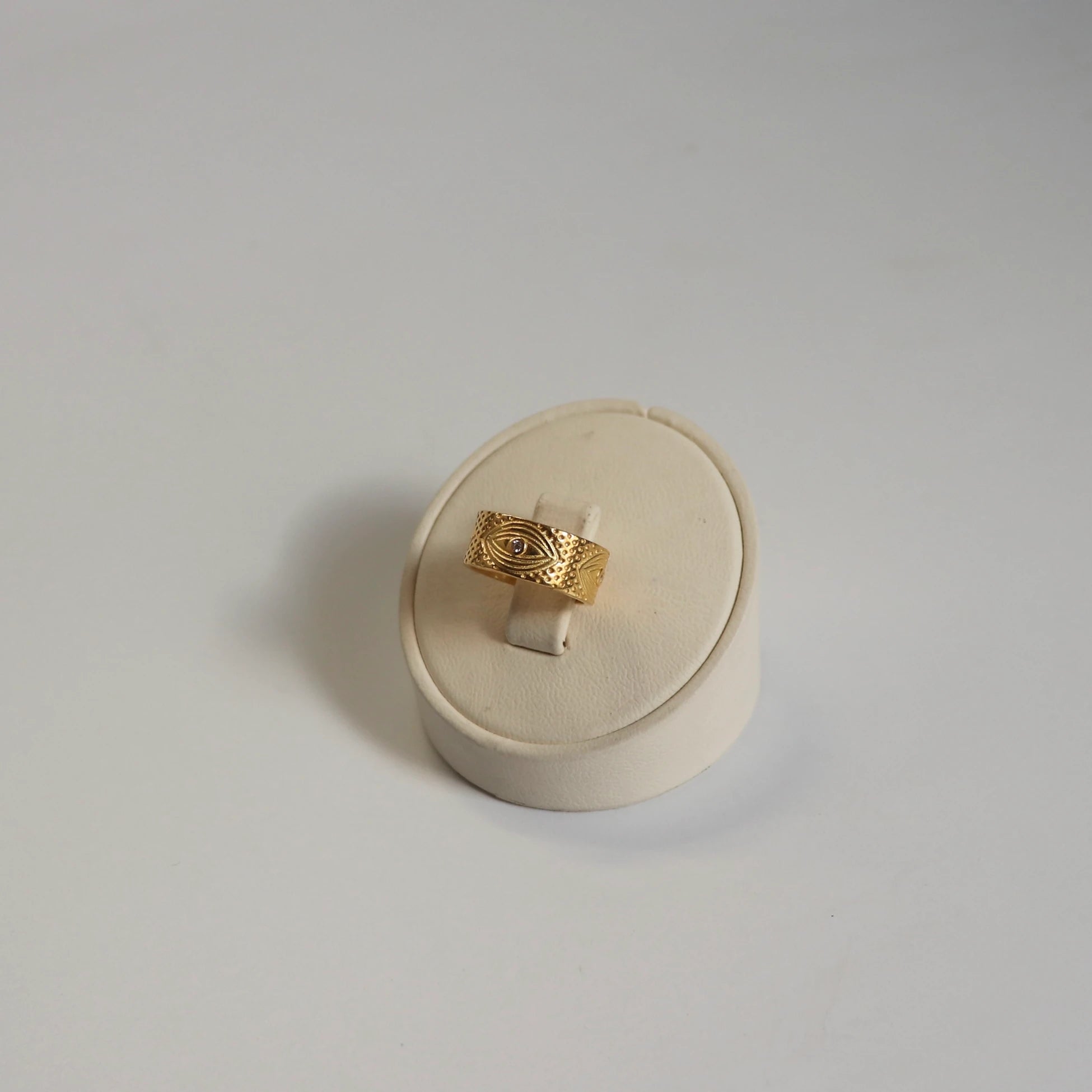 925 Ayar Gümüş Göz Motif Serçe Parmak Yüzüğü