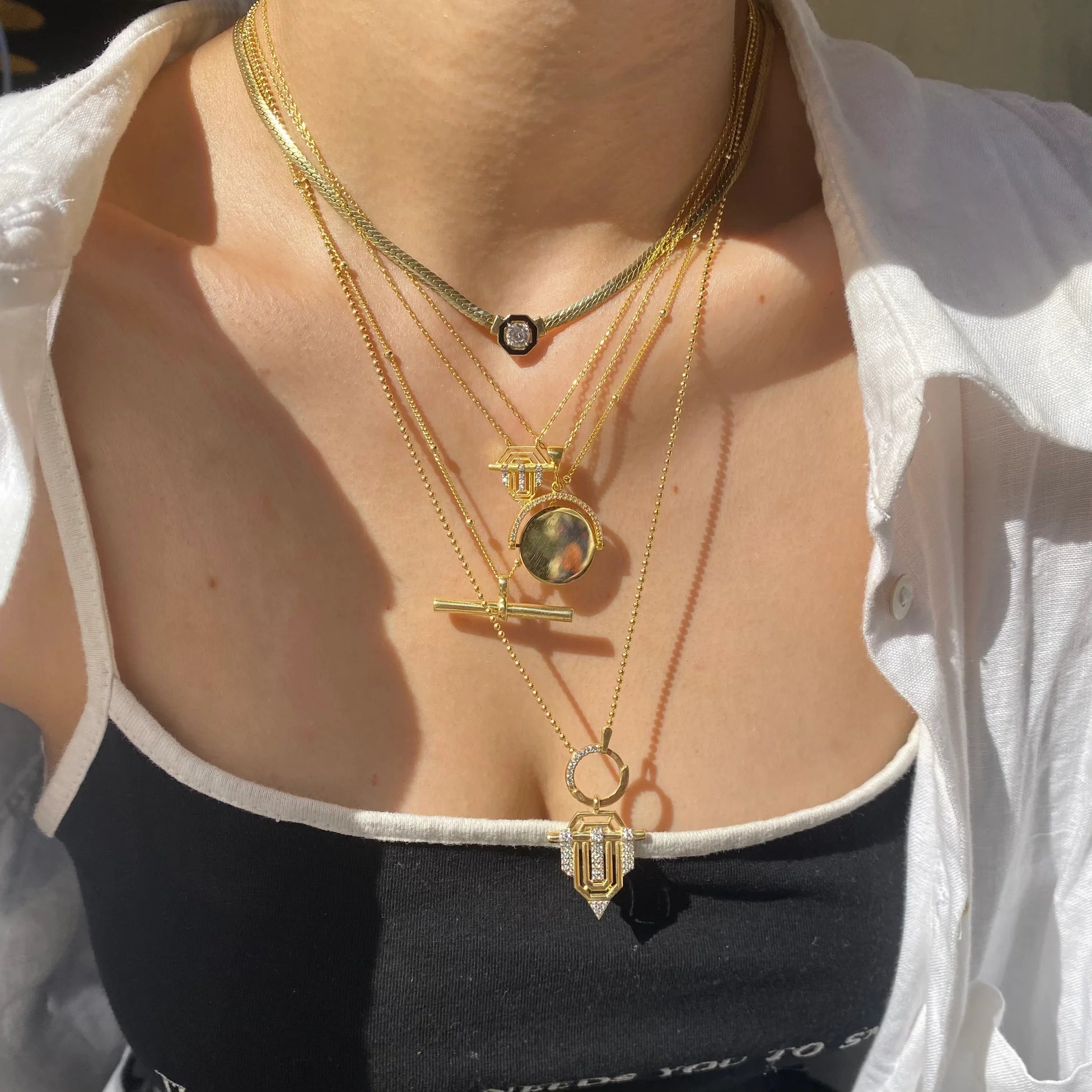 925 Ayar Gümüş Dönen Madalyon Serena Kolye