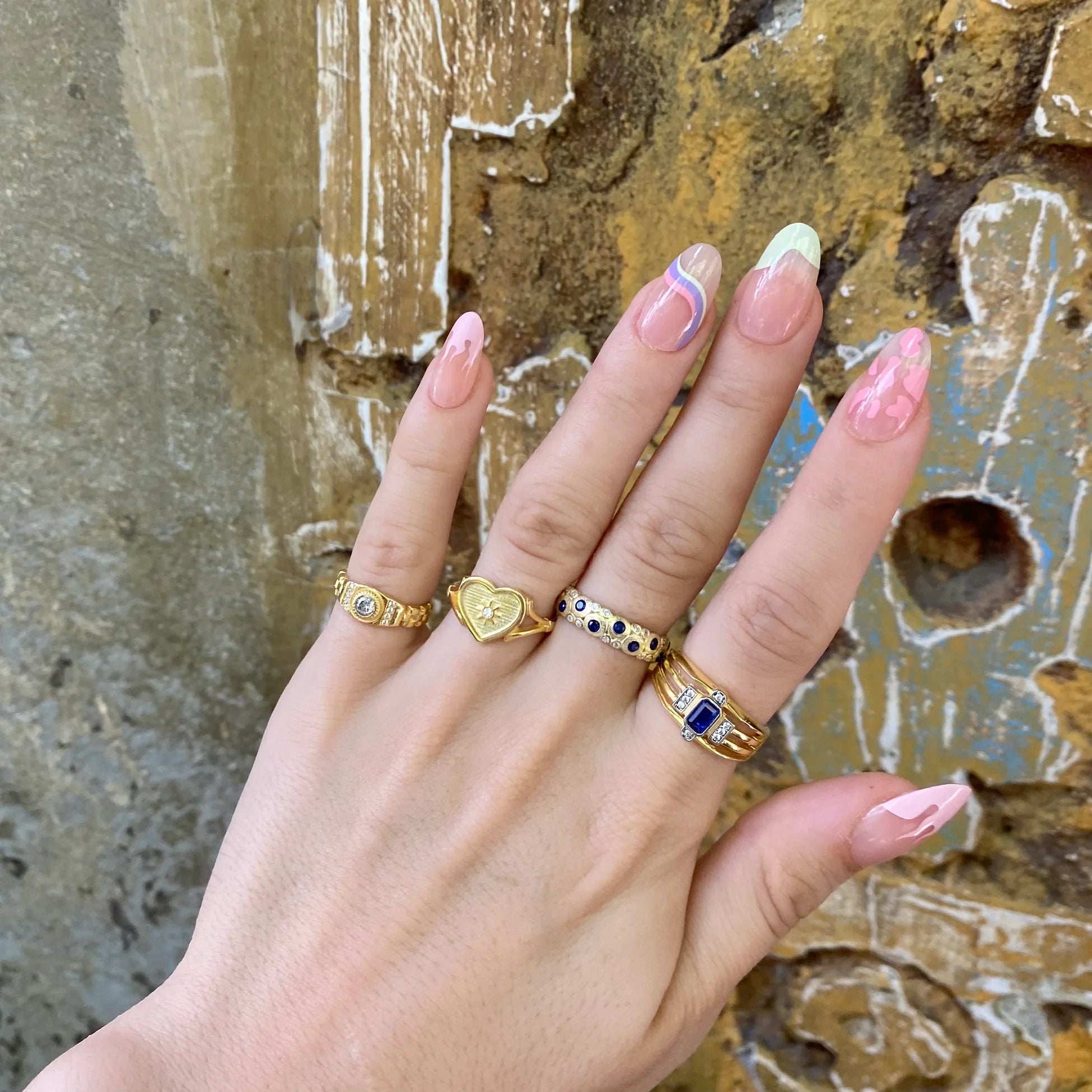 925 Ayar Gümüş Taşlı Örgü Serçe Parmak Yüzüğü